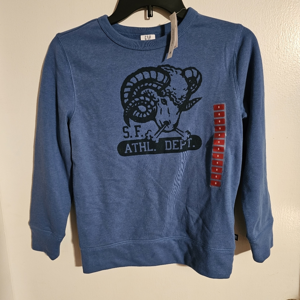 Gap Blue Kids Medium (8) Ram SF Athletic Department Sweatshirt